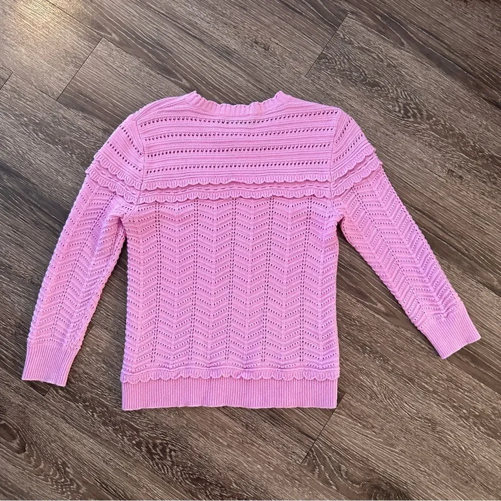 J. Crew Scalloped Pointelle Sweater